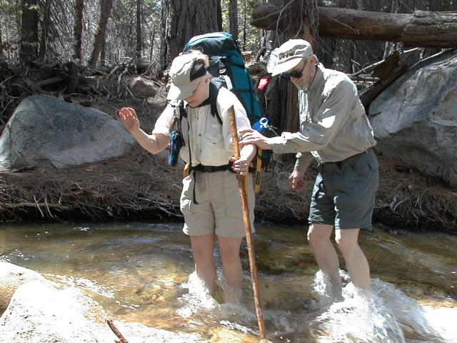 Marc guiding Jaye across