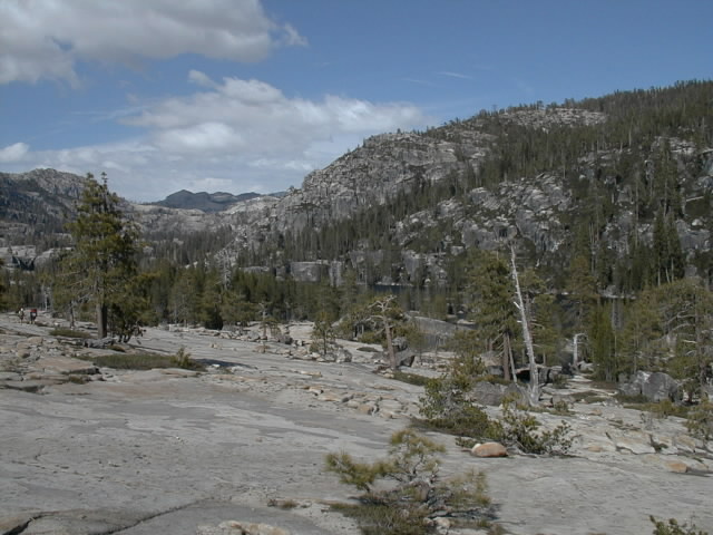 Overlooking Kibbie Lk, toward Many Island Lks