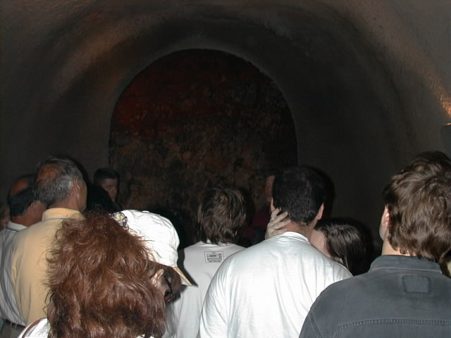 ....the end of the tunnel...volcanic rock