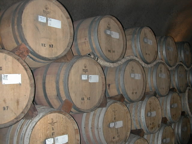 ...all aged in French Oak barrels (cost $600 ea)